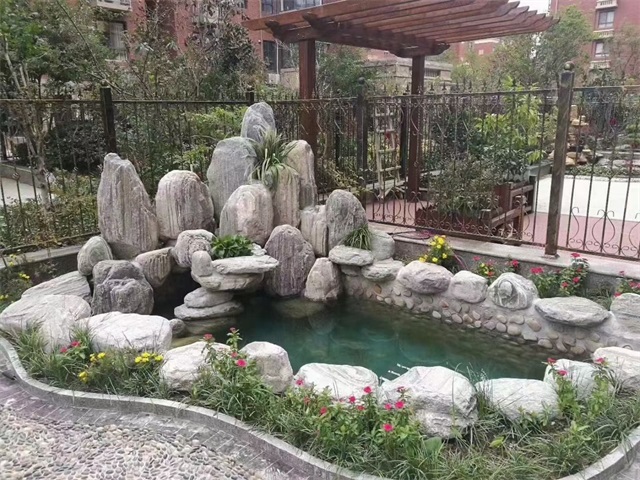赤坎家庭庭院水景设计